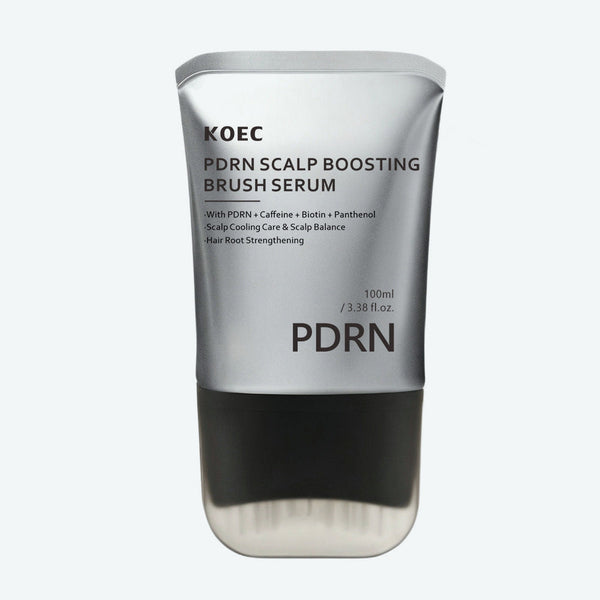 Tubo plateado de 100 ml del sérum KOEC PDRN visto de frente